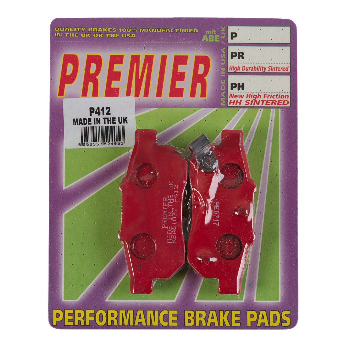 Premier Brake Pads - P Organic Standard - P412