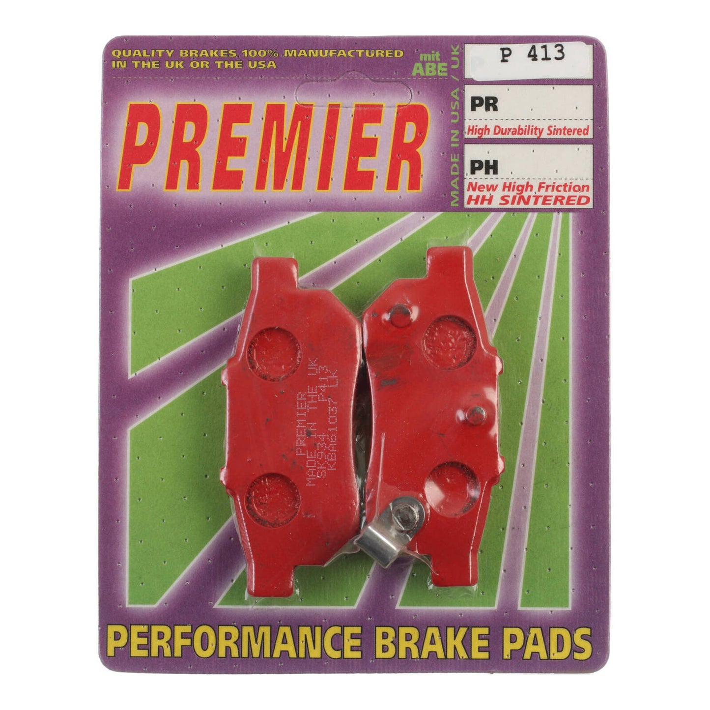Premier Brake Pads - P Organic Standard - P413