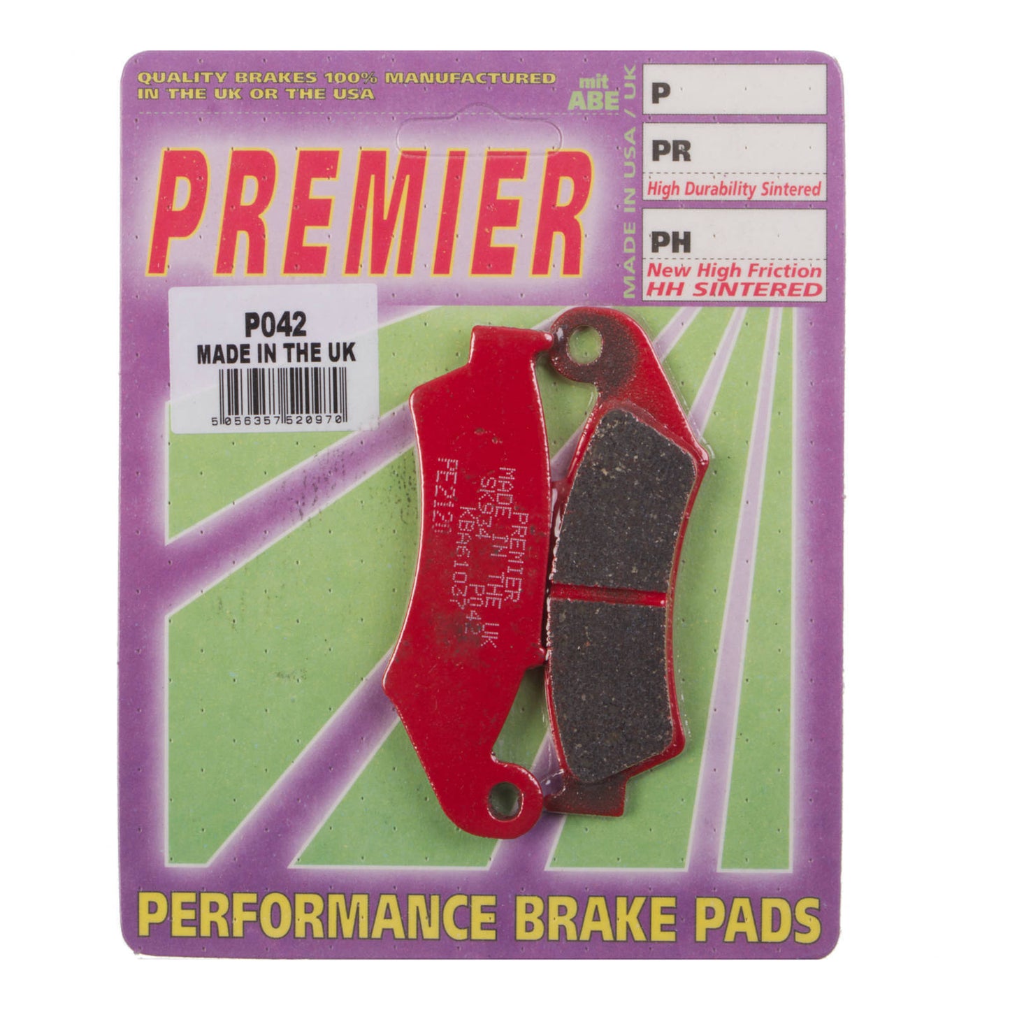 Premier Brake Pads - P Organic Standard - P042
