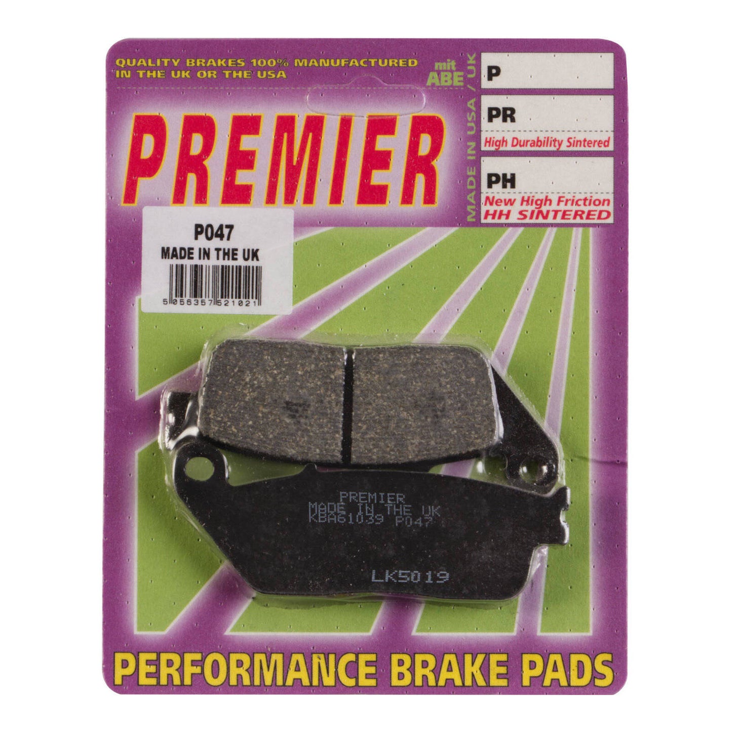 Premier Brake Pads - P Organic Standard - P047