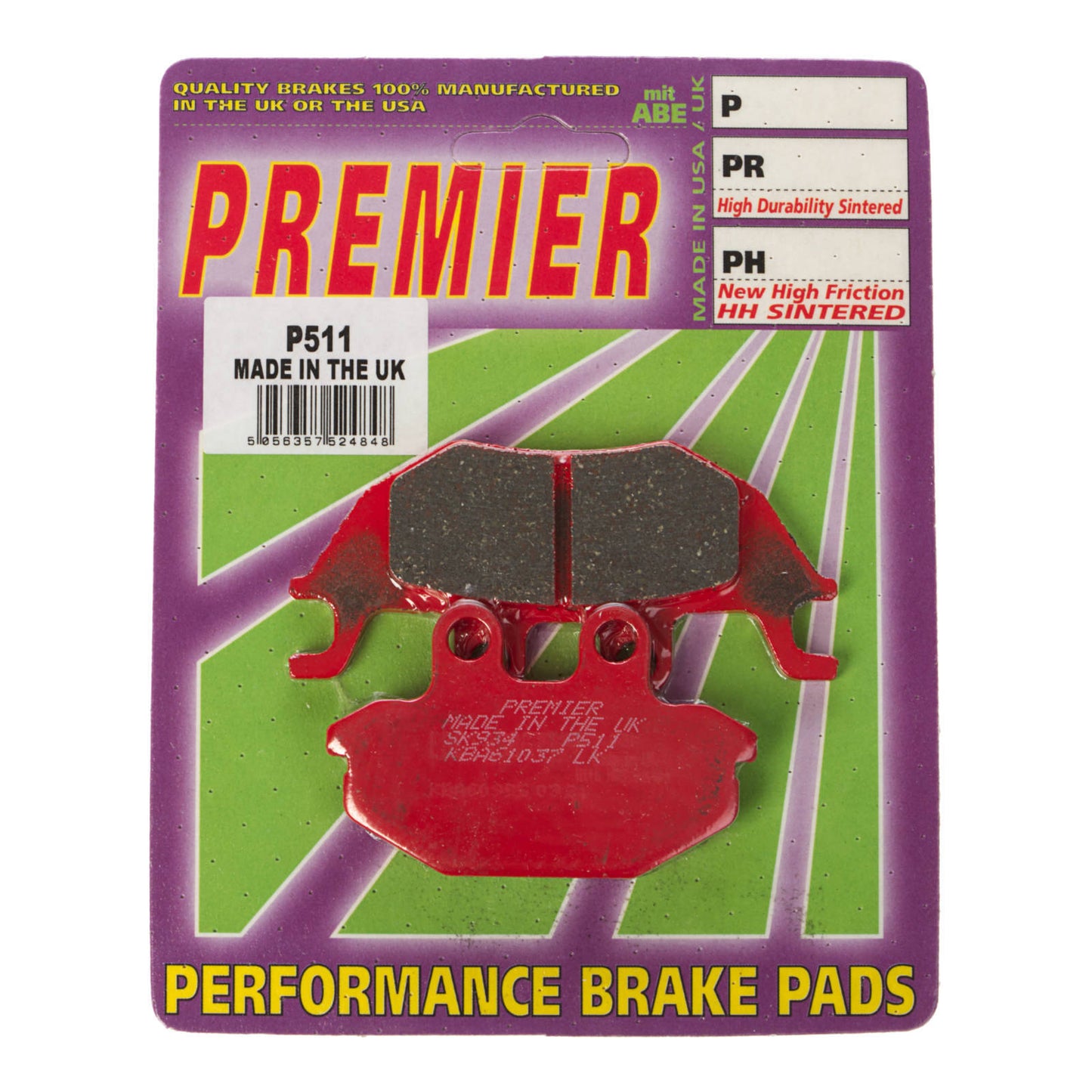 Premier Brake Pads - P Organic Standard - P511