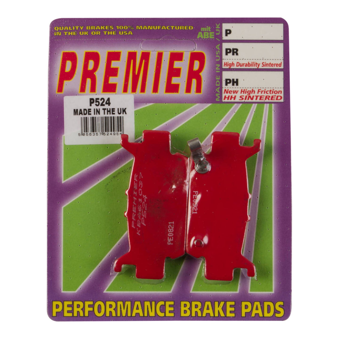Premier Brake Pads - P Organic Standard - P524
