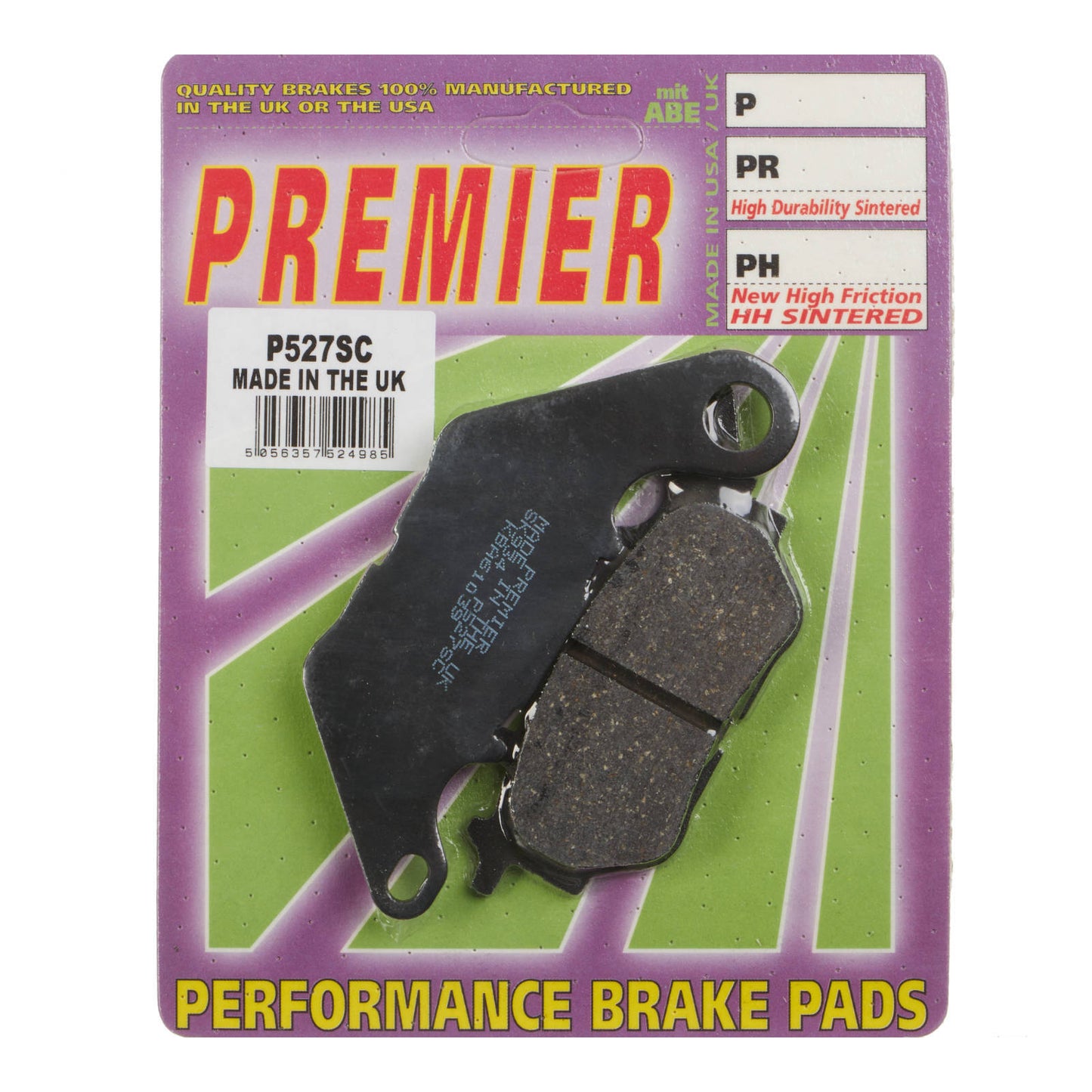 Premier Brake Pads - P-SC Organic Scooter - P527SC