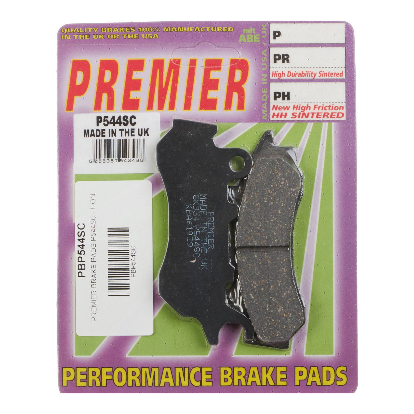 Premier Brake Pads - P-SC Organic Scooter - P544SC
