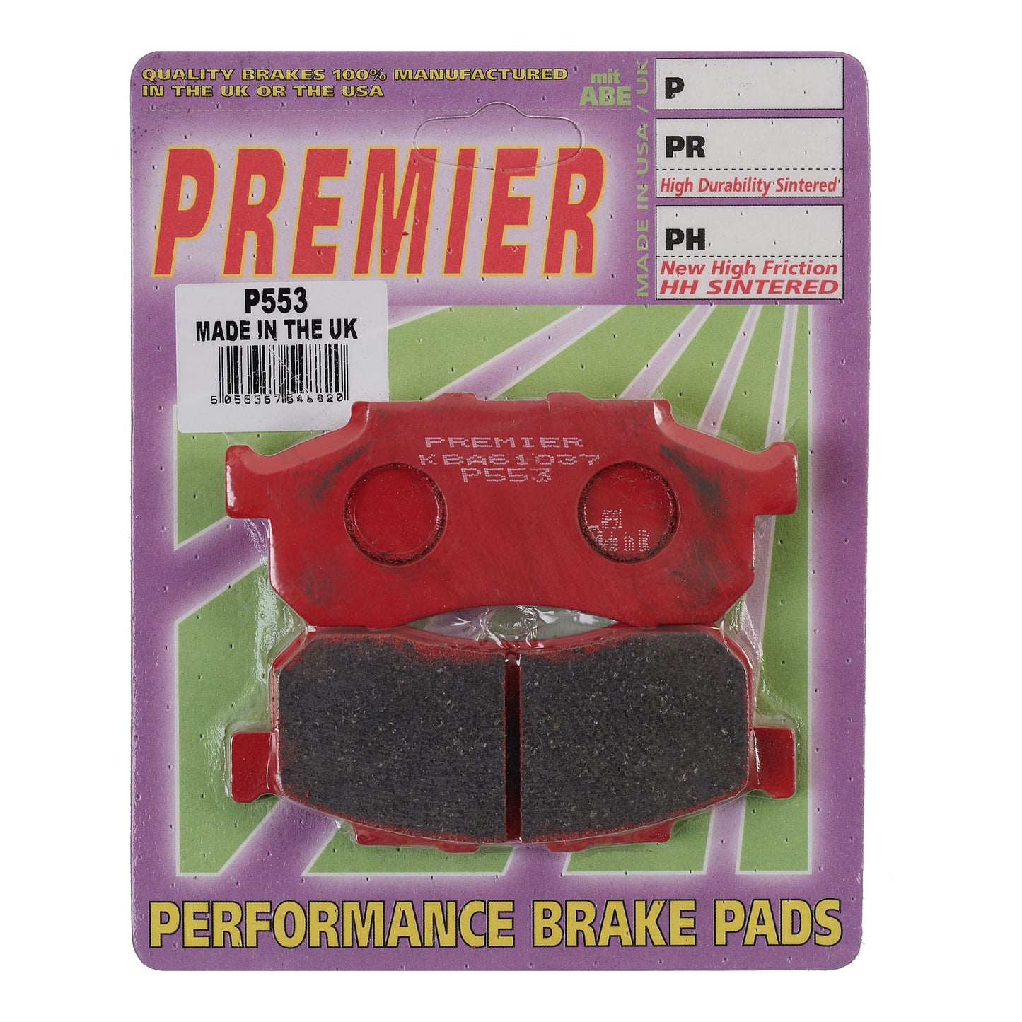 Premier Brake Pads - P Organic Standard - P553