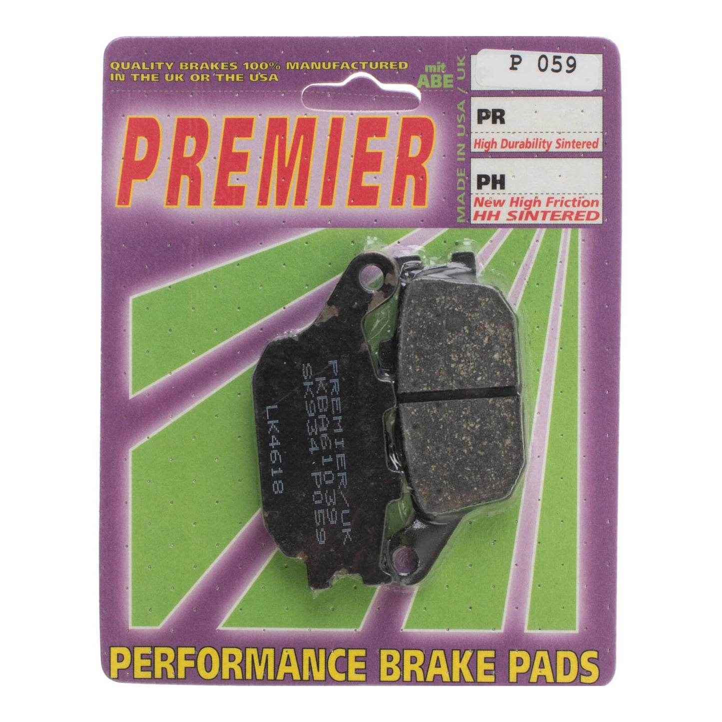 Premier Brake Pads - P Organic Standard - P059