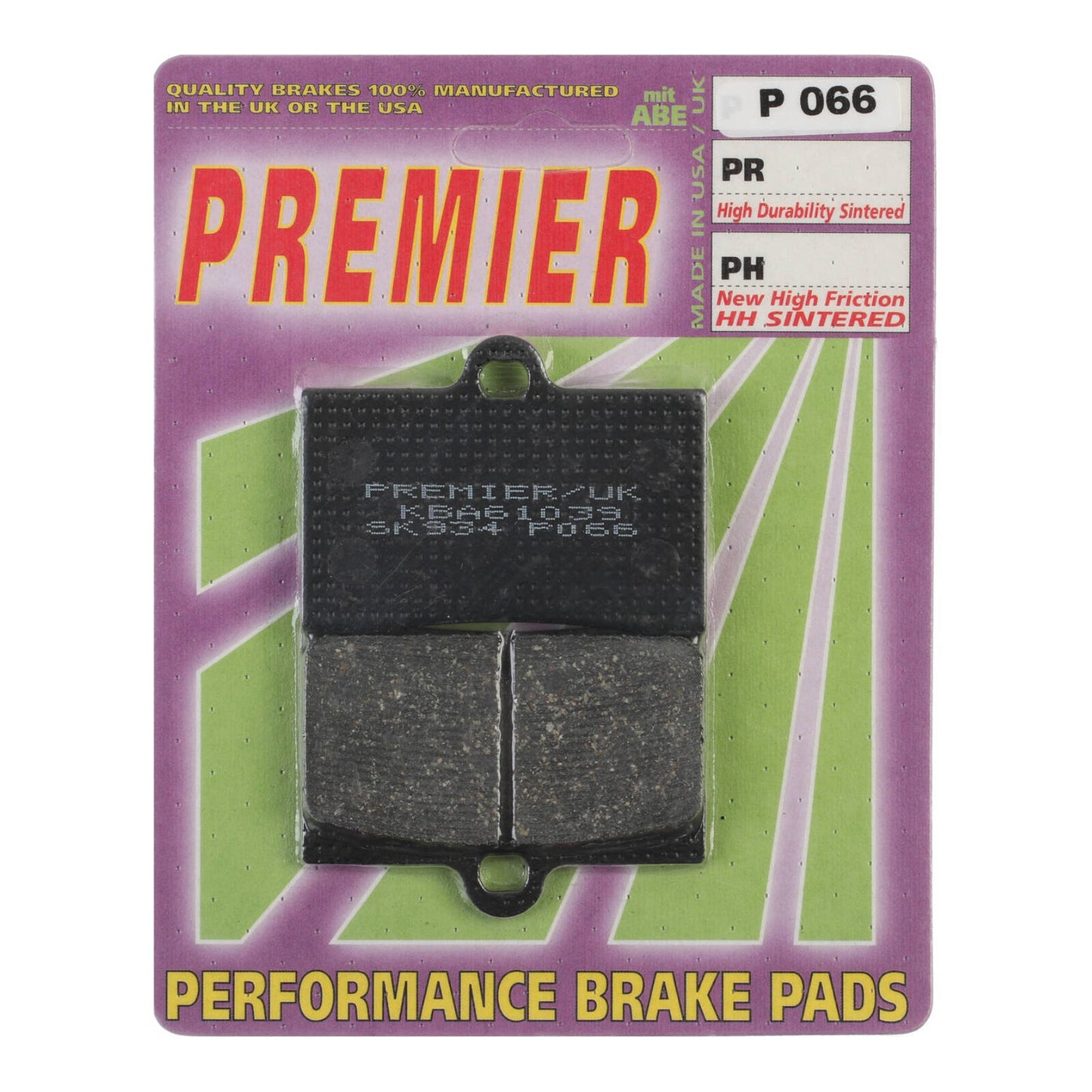 Premier Brake Pads - P Organic Standard - P066