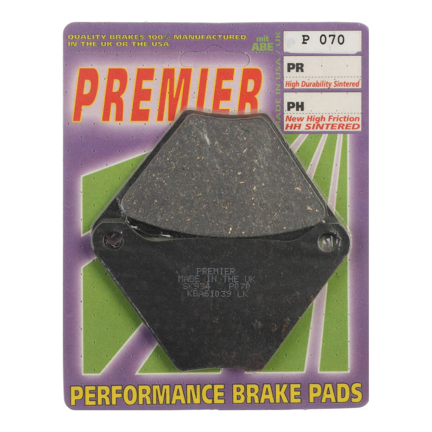 Premier Brake Pads - P Organic Standard - P070