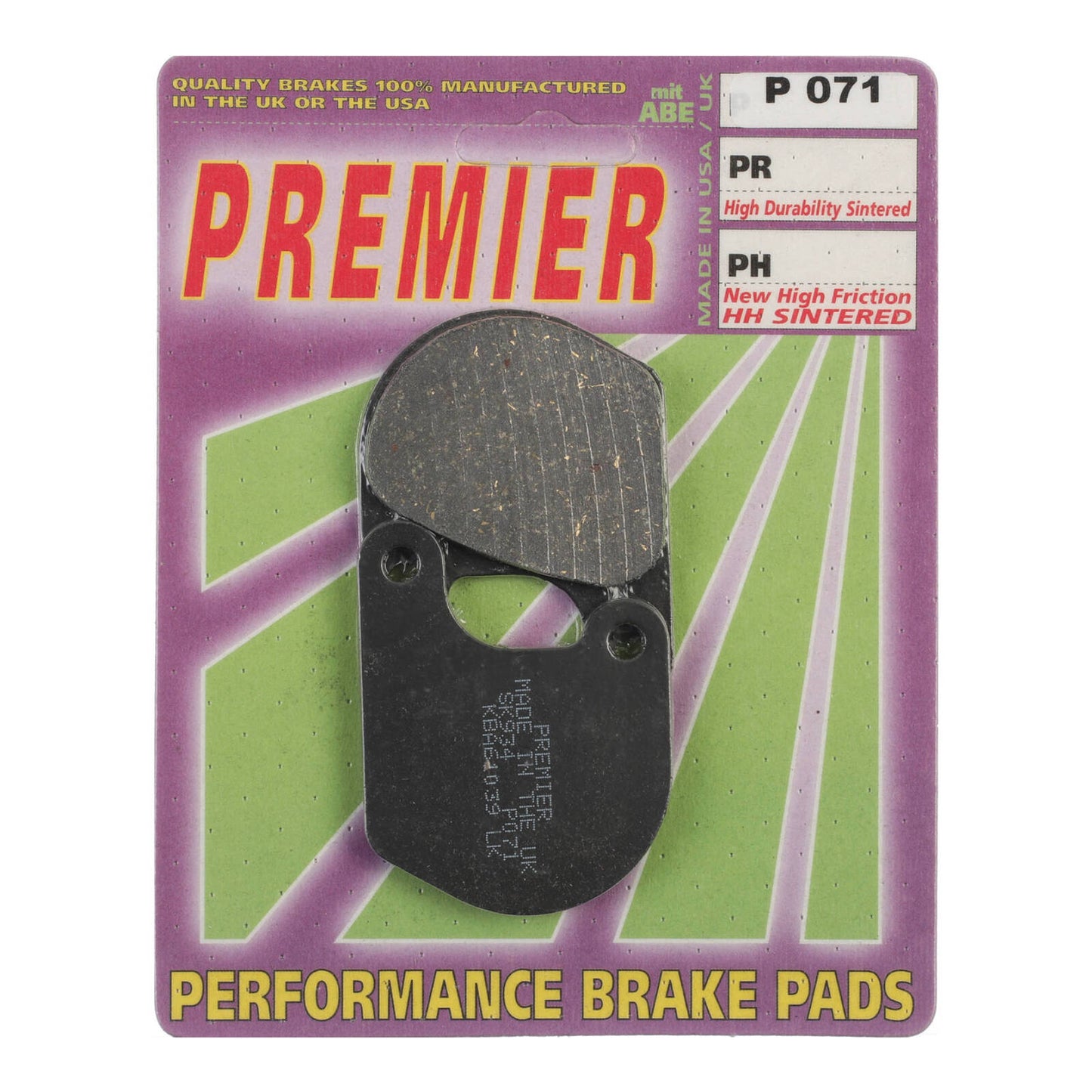 Premier Brake Pads - P Organic Standard - P071