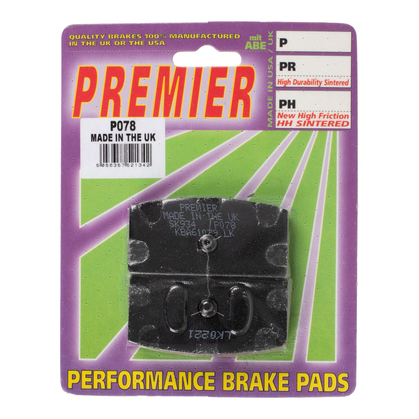 Premier Brake Pads - P Organic Standard - P078