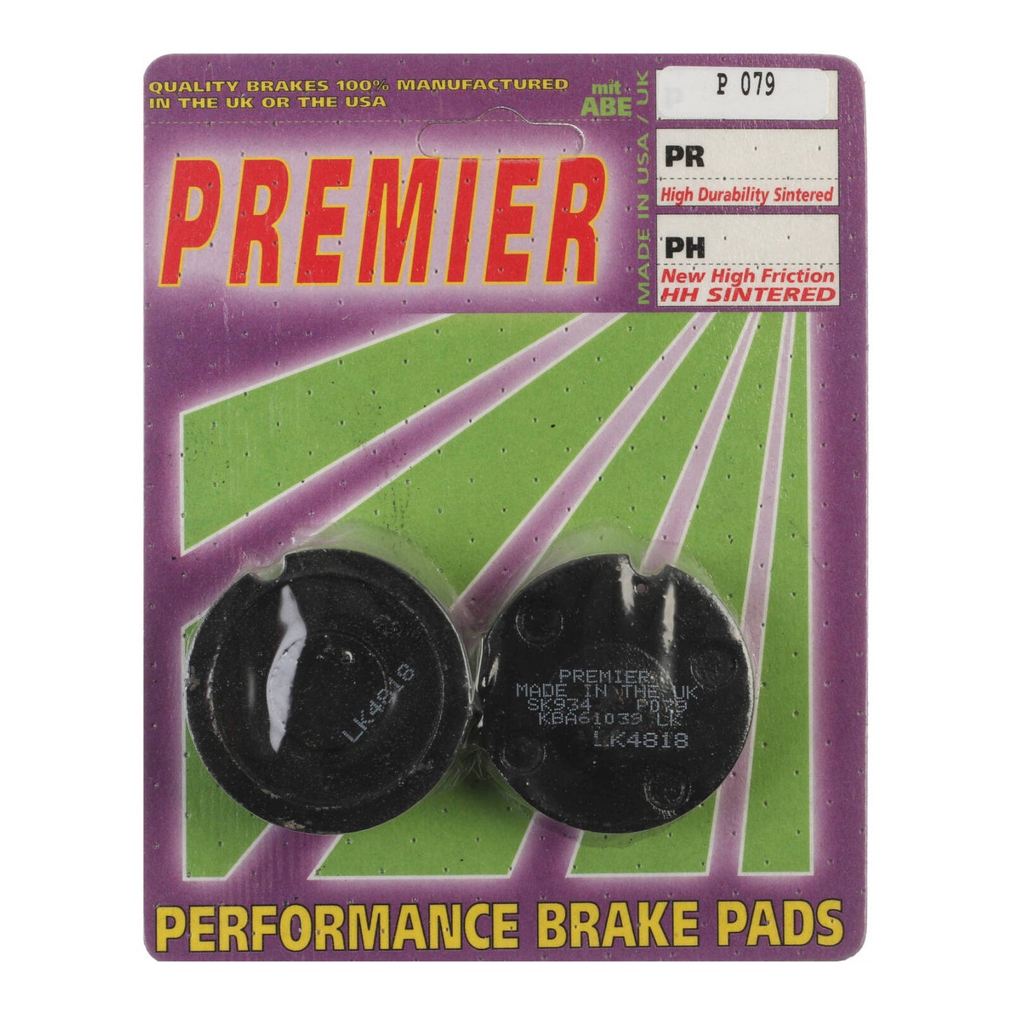 Premier Brake Pads - P Organic Standard - P079