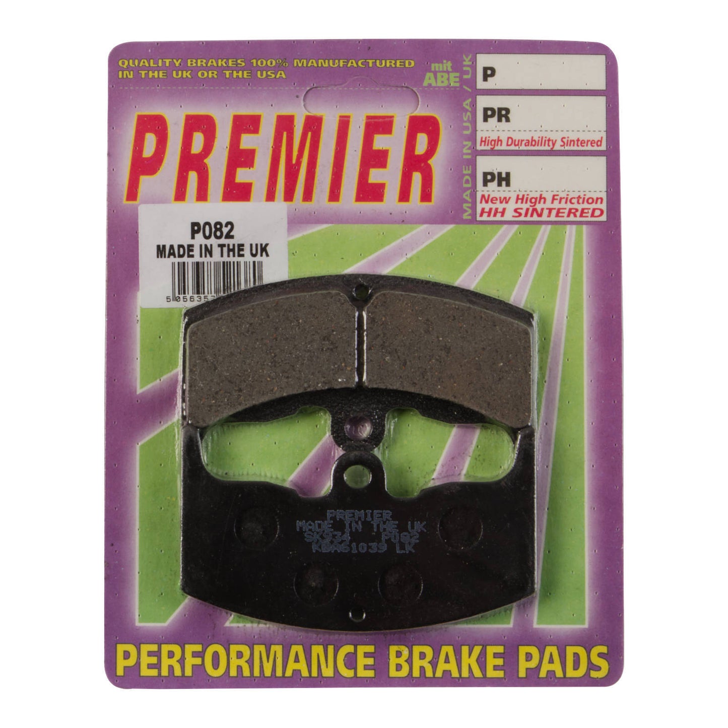 Premier Brake Pads - P Organic Standard - P082