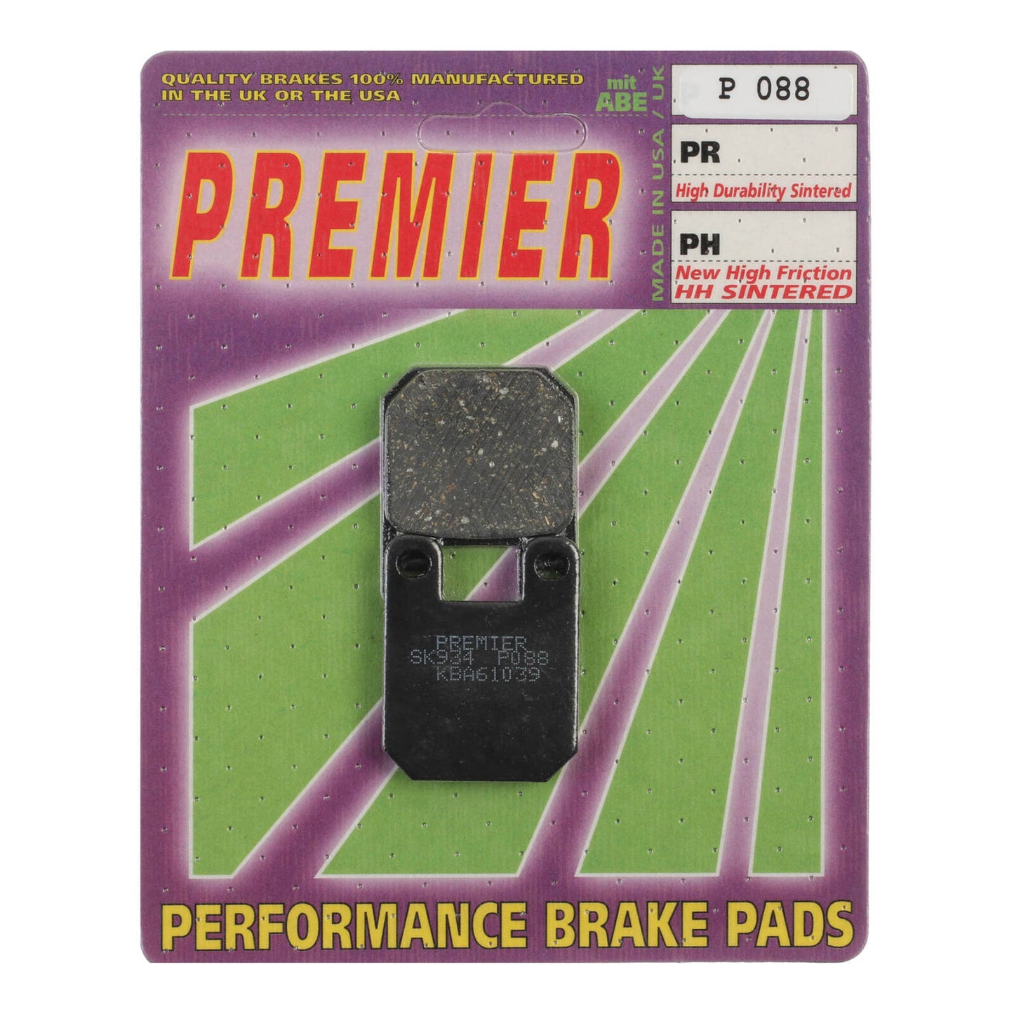 Premier Brake Pads - P Organic Standard - P088