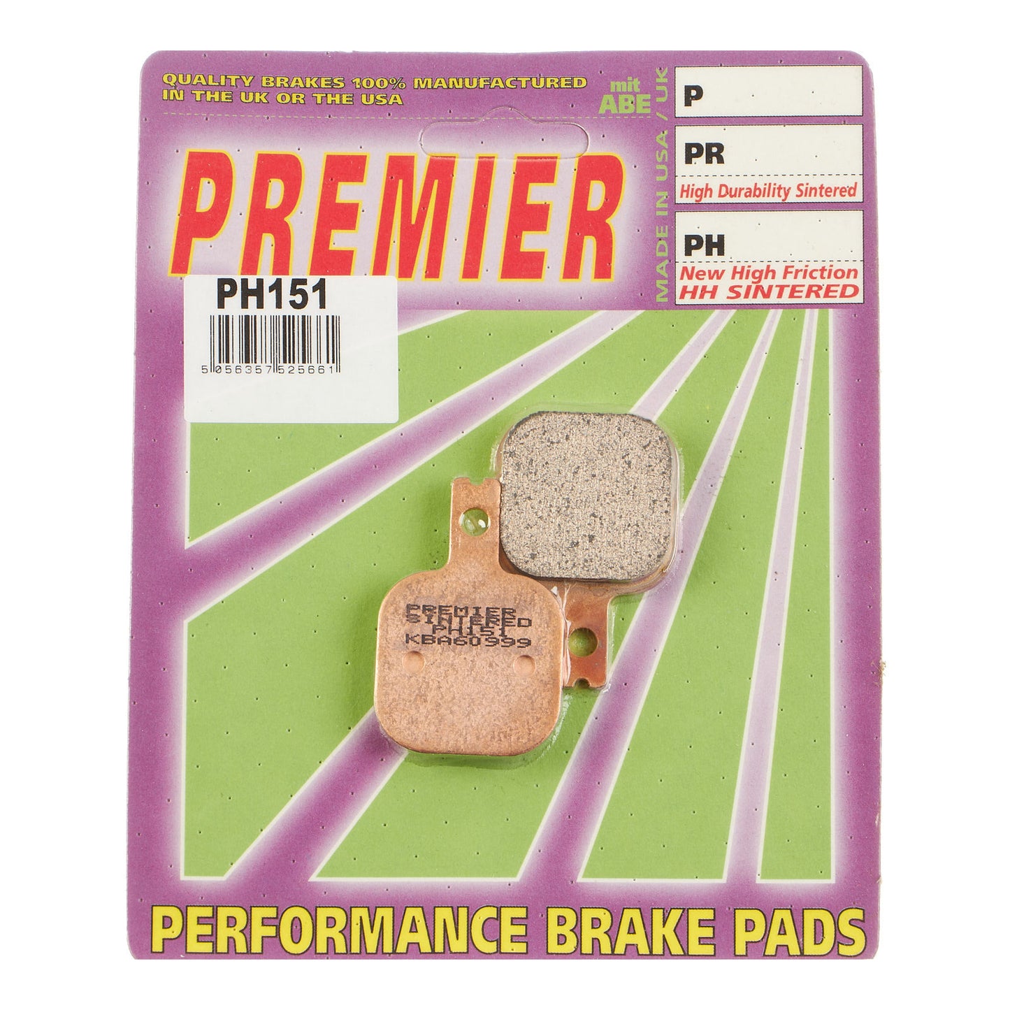 Premier Brake Pads - PH Street Sintered - PH151