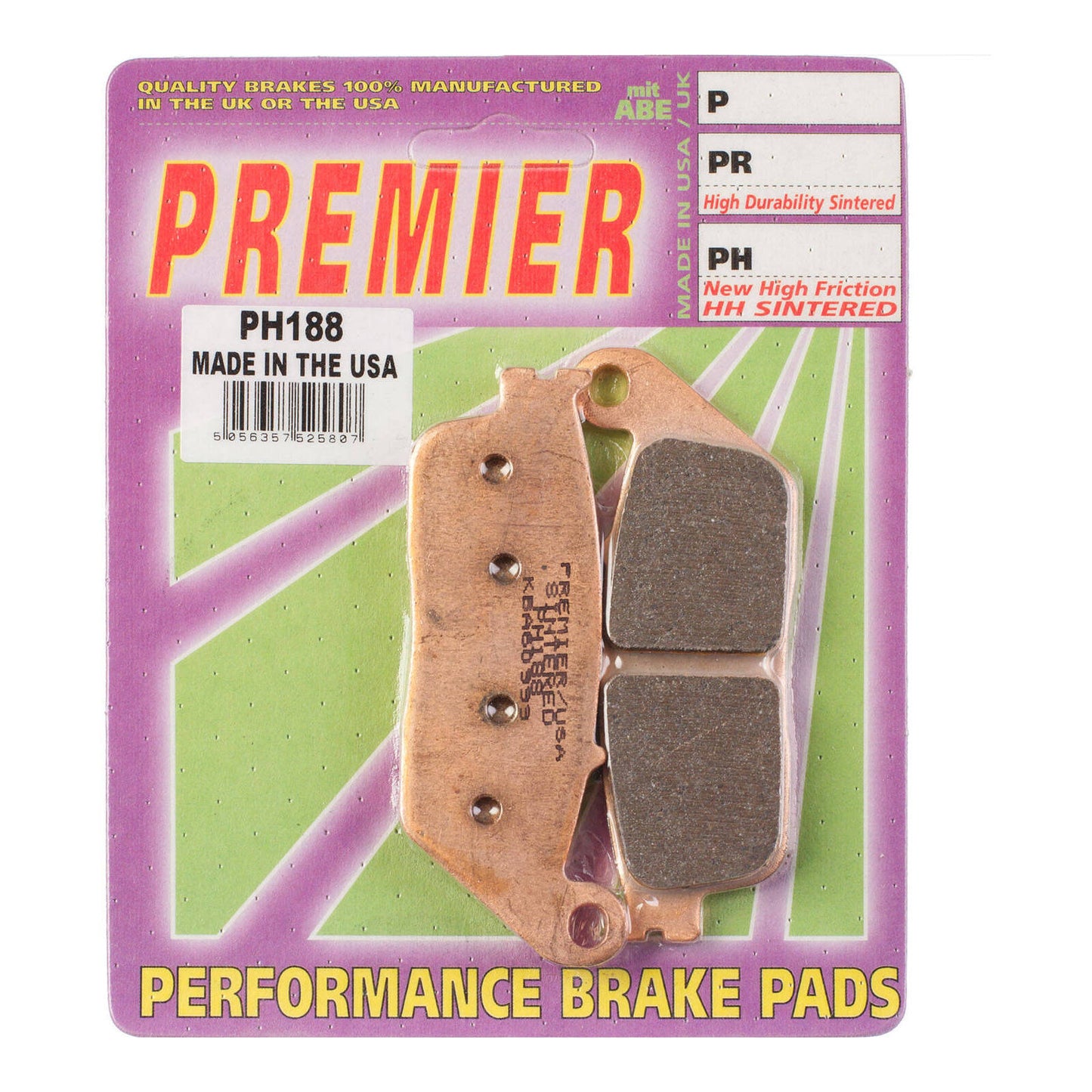 Premier Brake Pads - PH Street Sintered - PH188