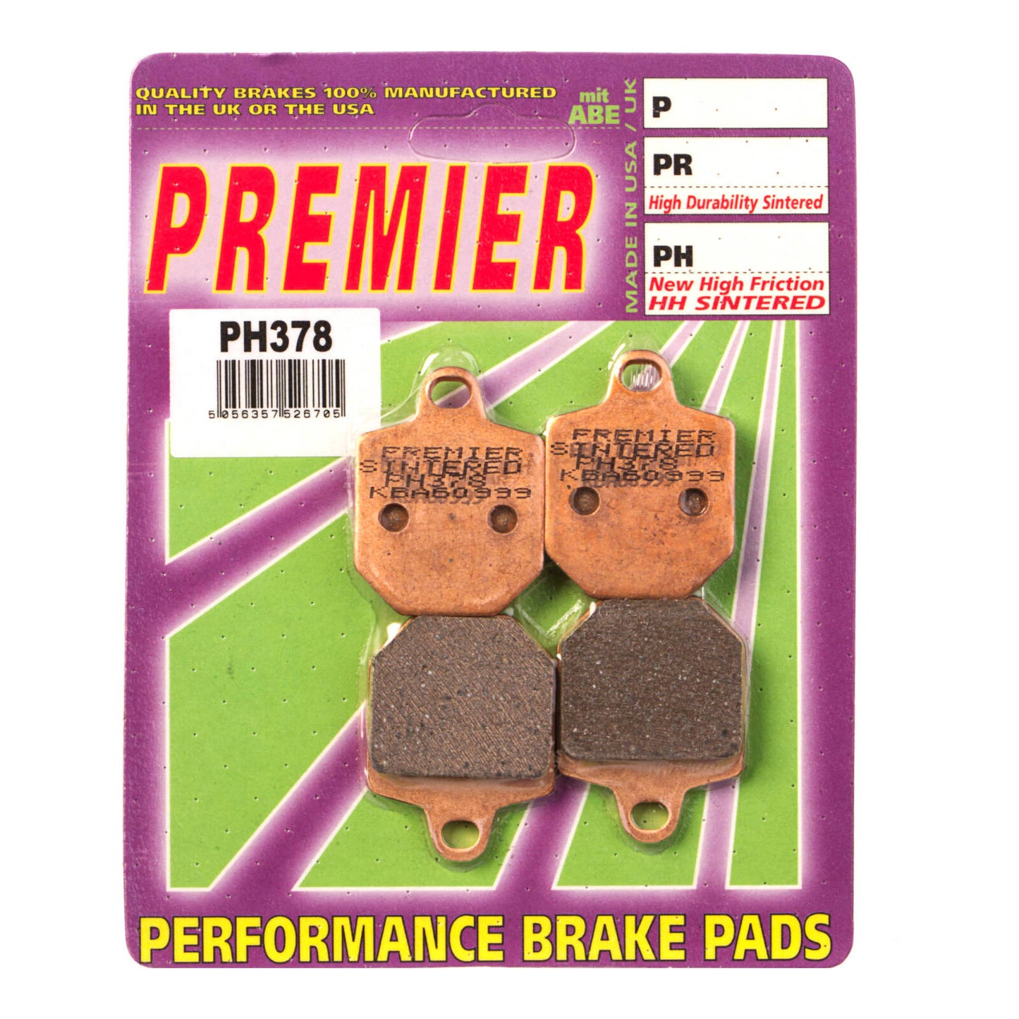 Premier Brake Pads - PH Street Sintered - PH378