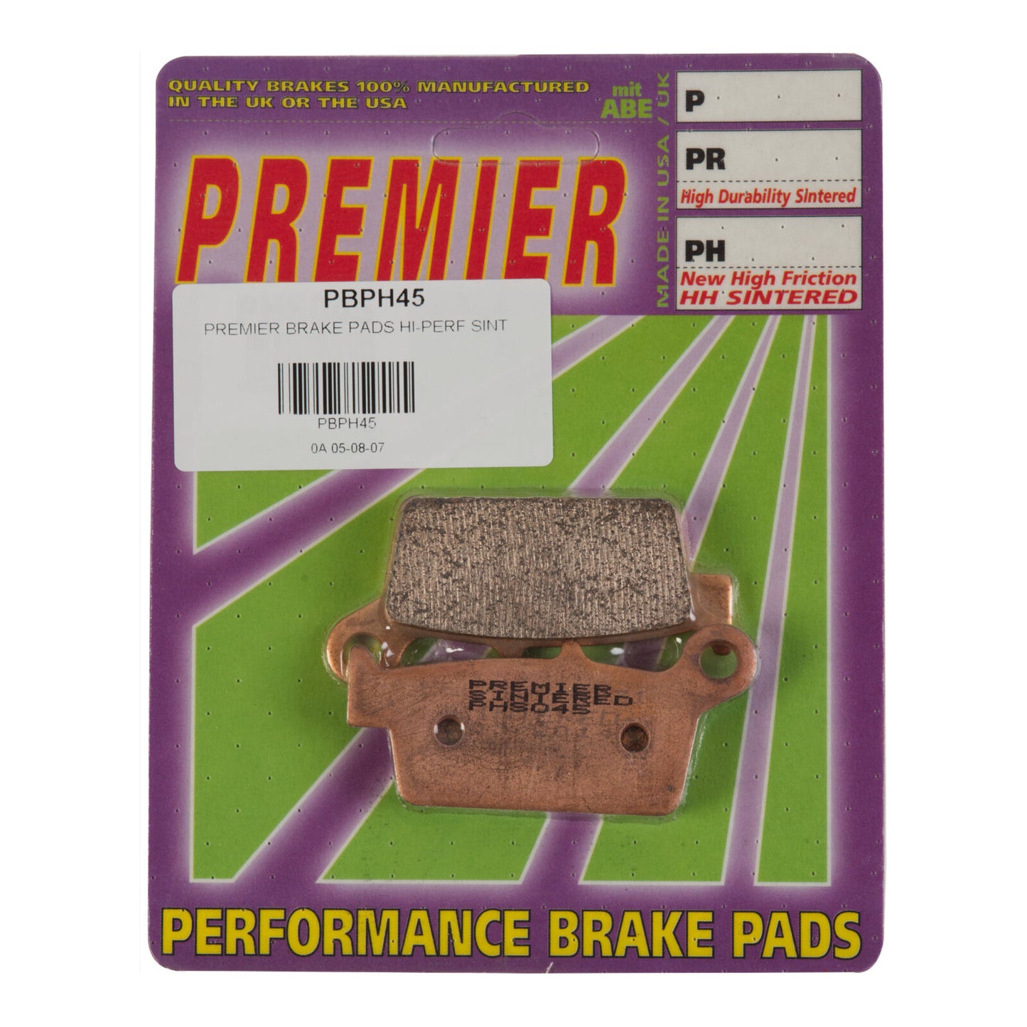 Premier Brake Pads - PH Street Sintered - PBPH45