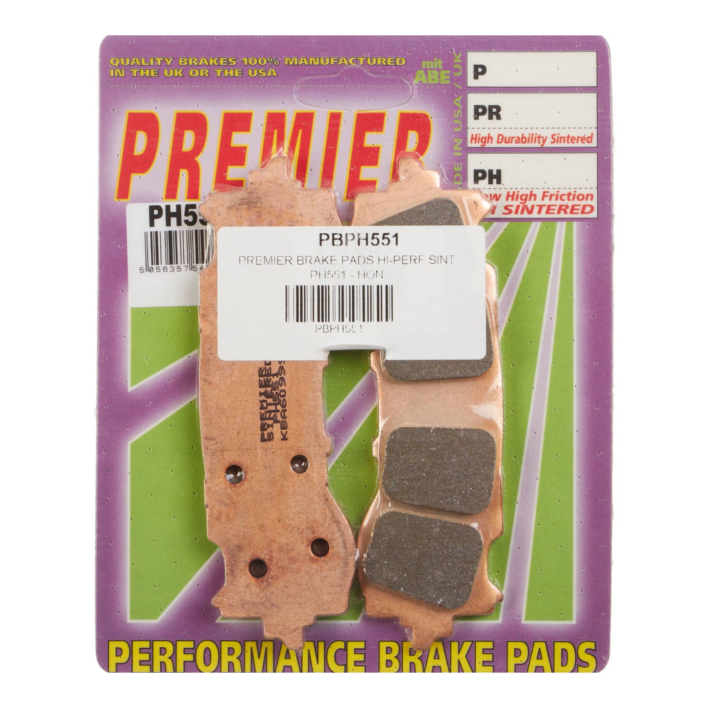 Premier Brake Pads - PH Street Sintered - PH551