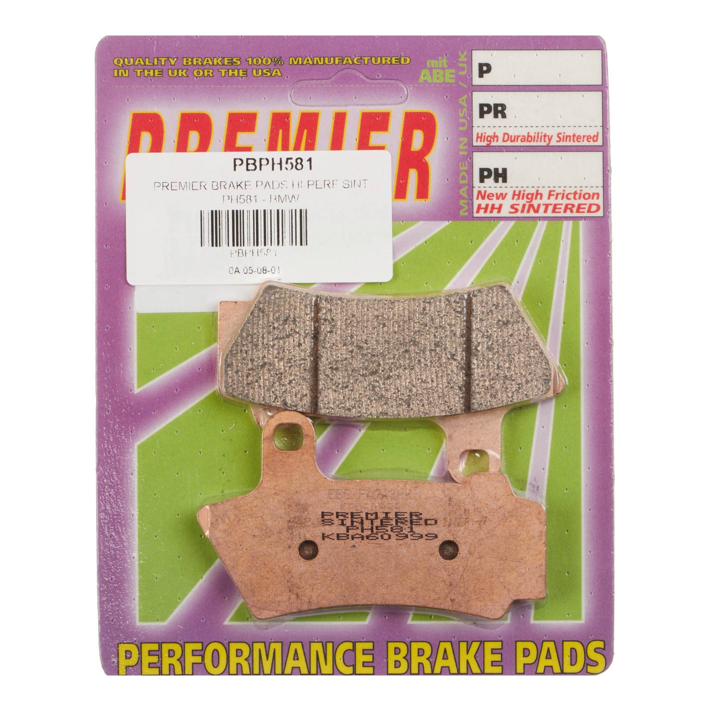 Premier Brake Pads - PH Street Sintered - PH581