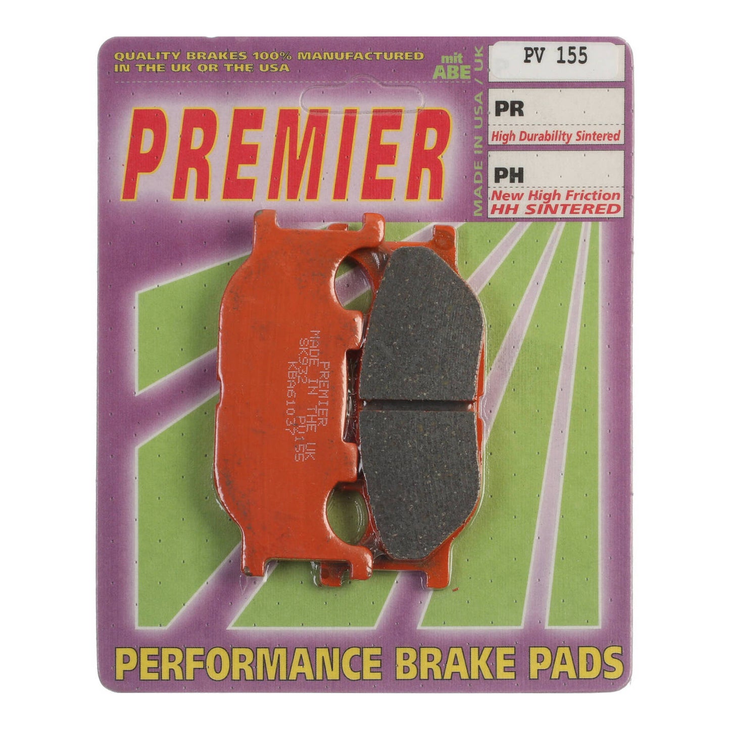 Premier Brake Pads - PV Semi Sintered - PV155