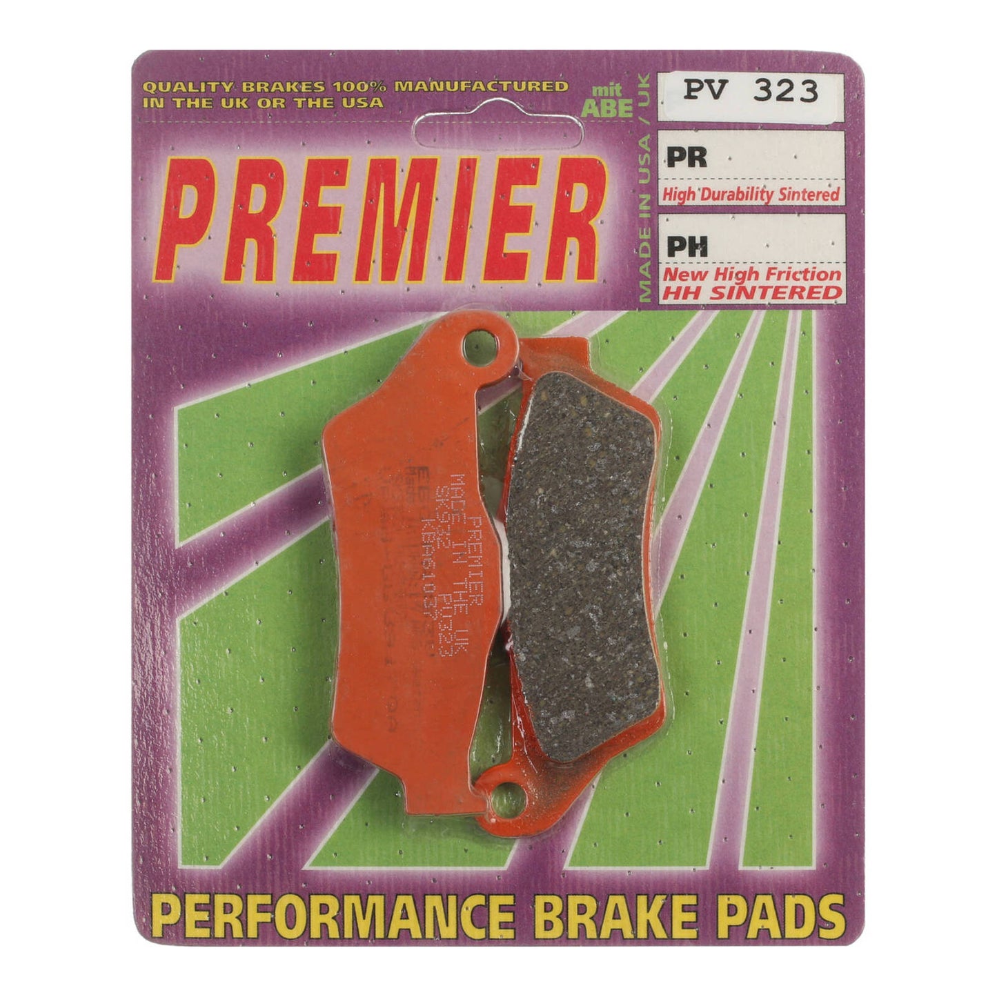 Premier Brake Pads - PV Semi Sintered - PV323