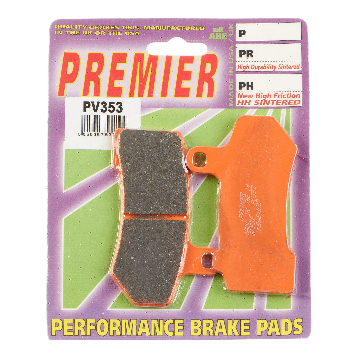 Premier Brake Pads - PV Semi Sintered - PV353
