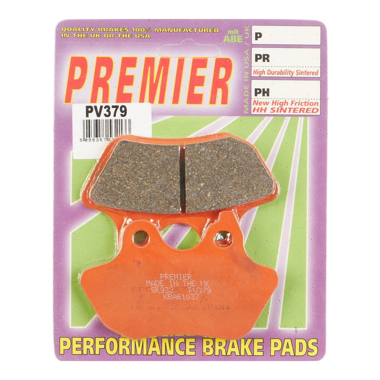 Premier Brake Pads - PV Semi Sintered - PV379