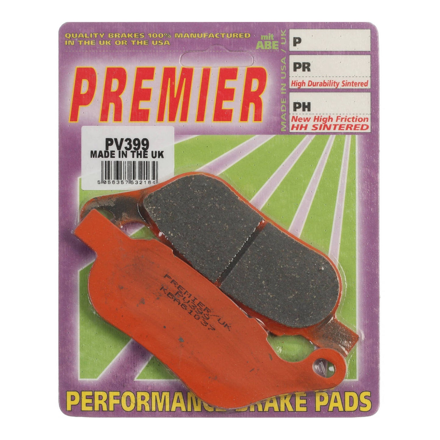 Premier Brake Pads - PV Semi Sintered - PV399