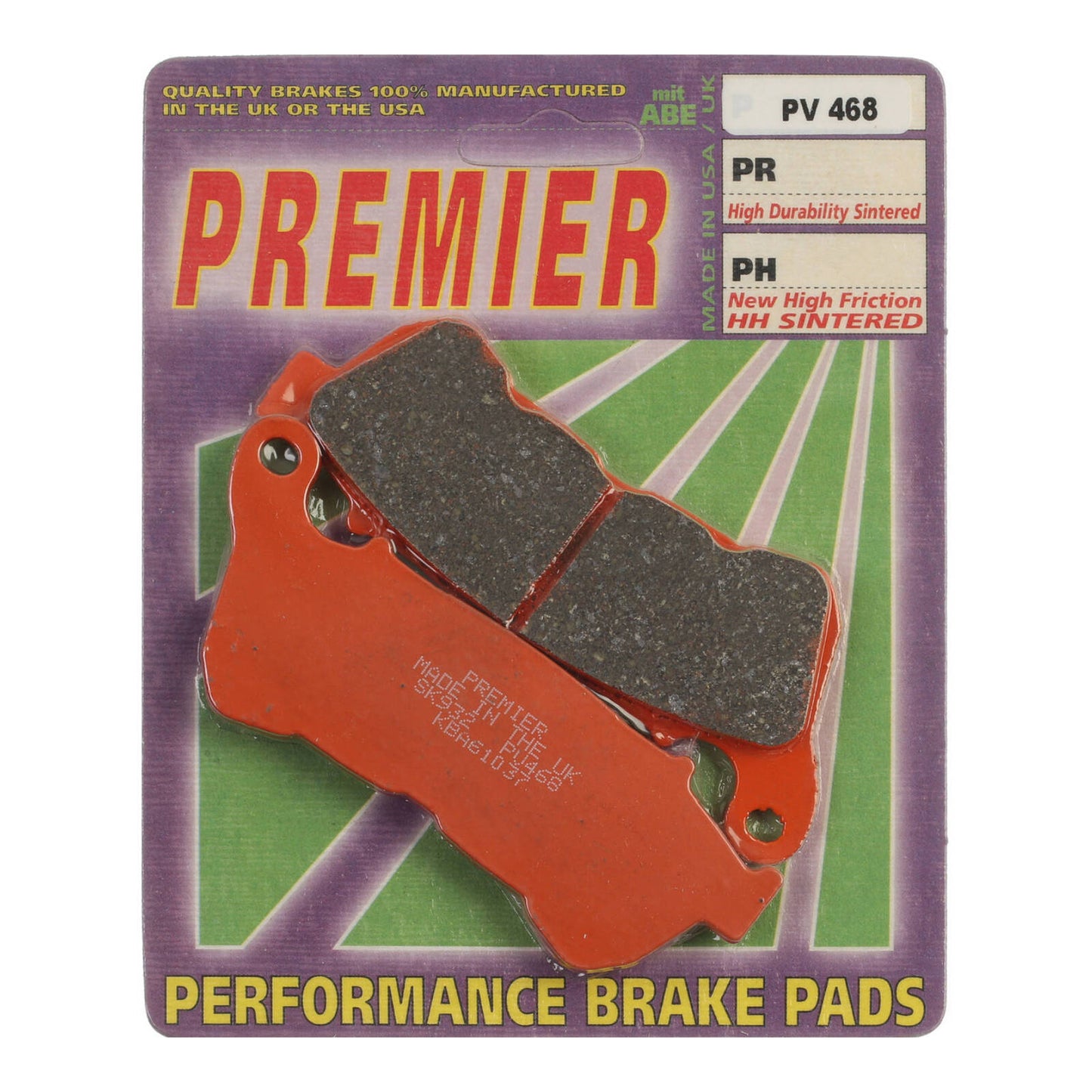 Premier Brake Pads - PV Semi Sintered - PV468