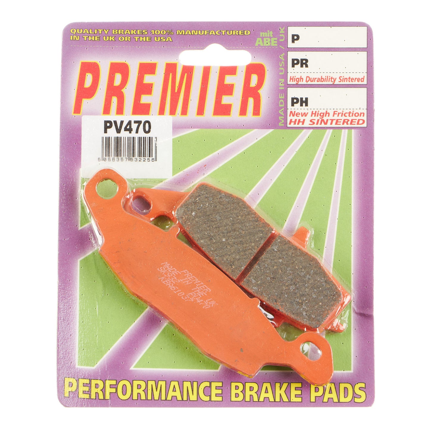 Premier Brake Pads - PV Semi Sintered - PV470