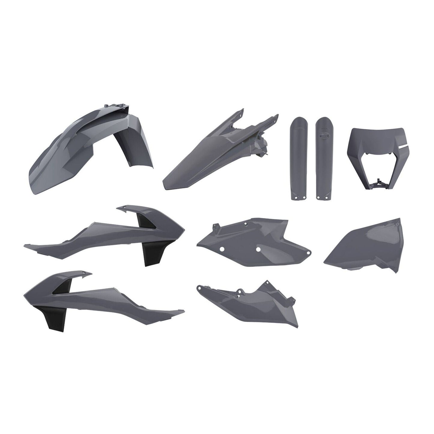 Polisport Kit Enduro with Mask KTM EXC/EXC-F ('17-'19 - Grey