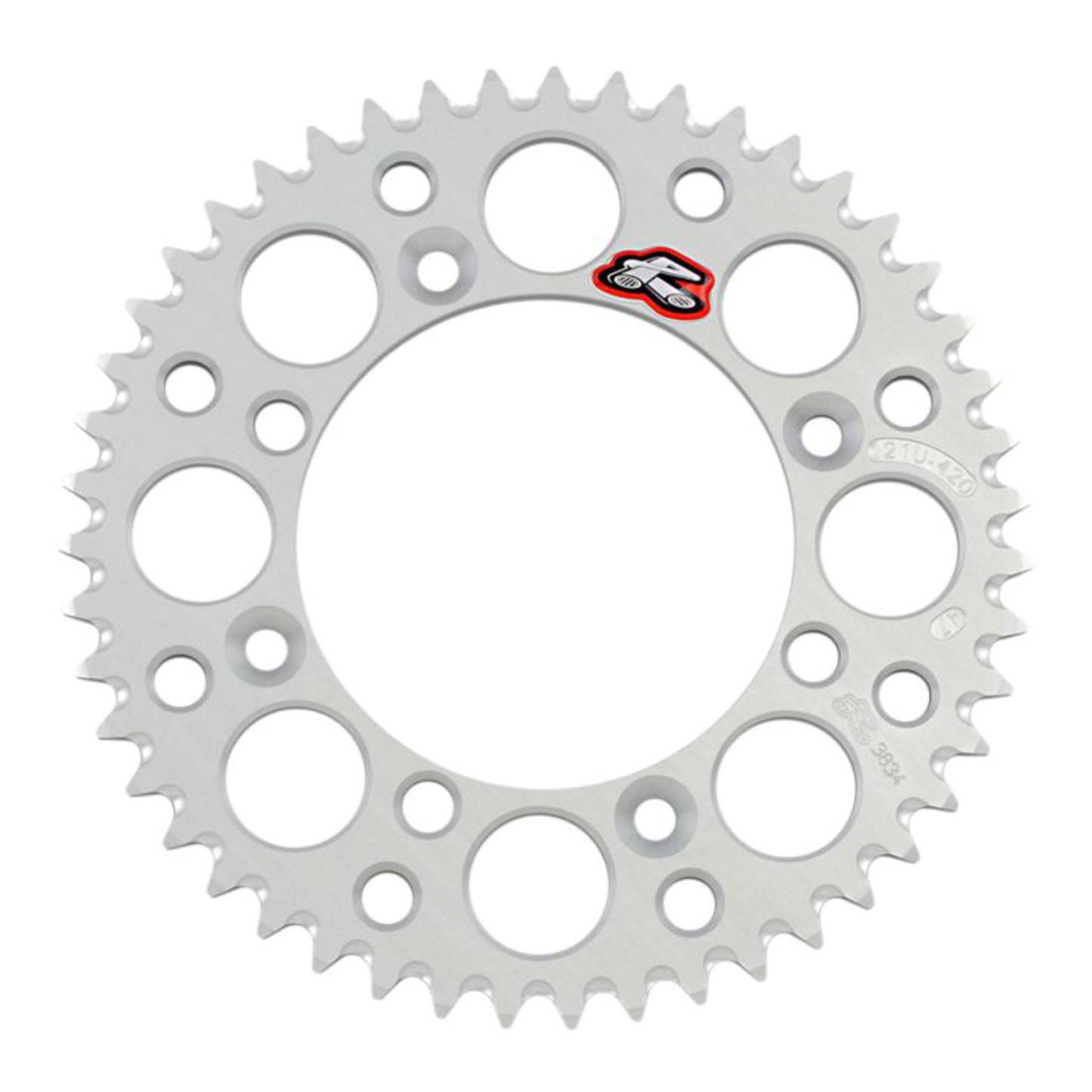 Renthal Sprocket Rear Silver 52T Alloy 7075 T6 Grooved