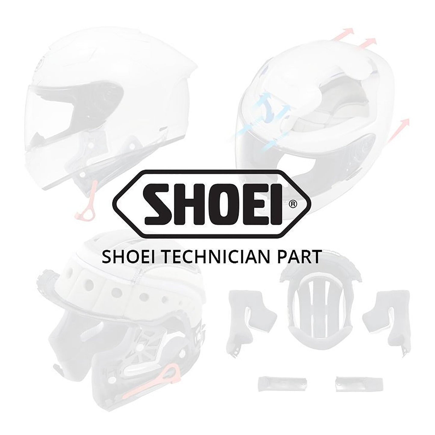 Shoei Qwest Lower Air Intake - White