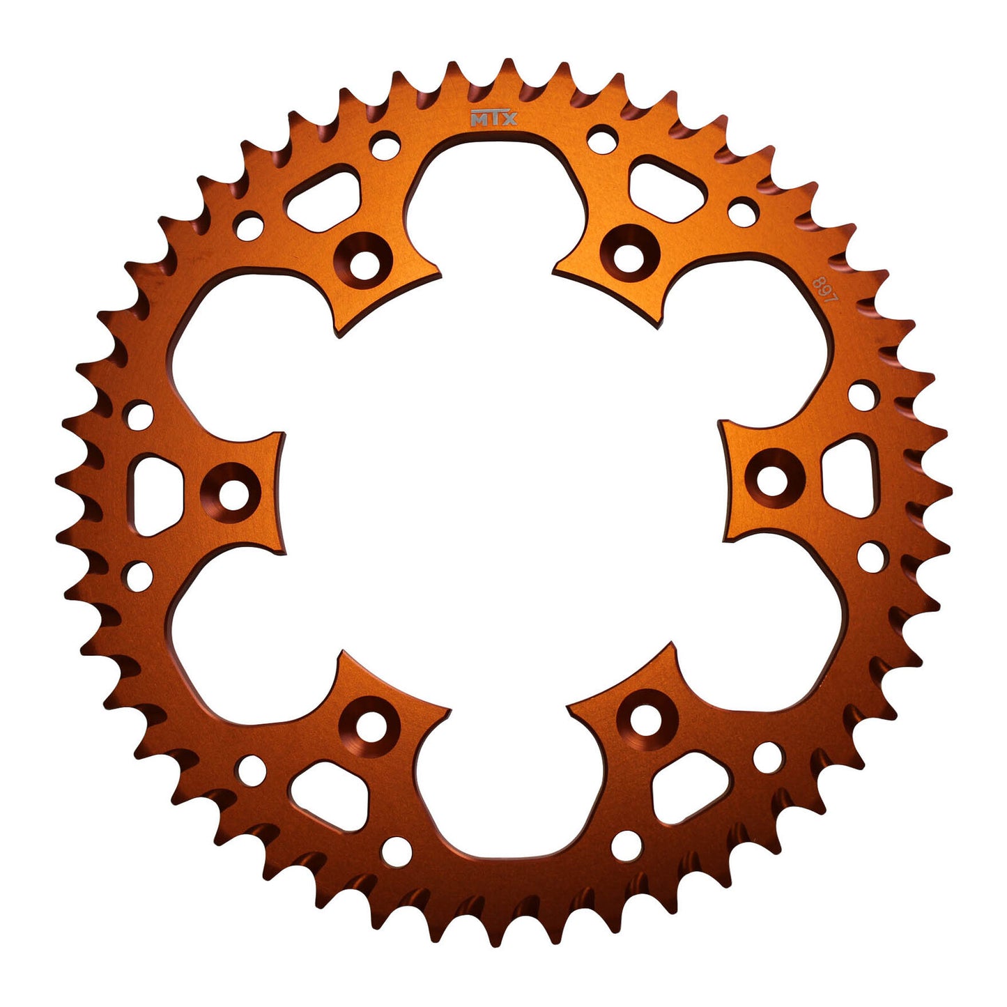 MTX 897 Zero Aluminium Rear Sprocket #520 - Orange