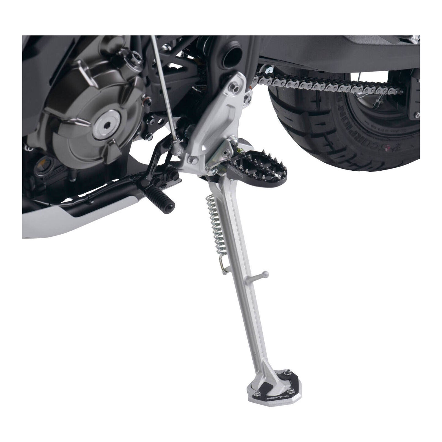 Zeta Side Stand Extender Black/Silver Yamaha Tenere 700 '20-