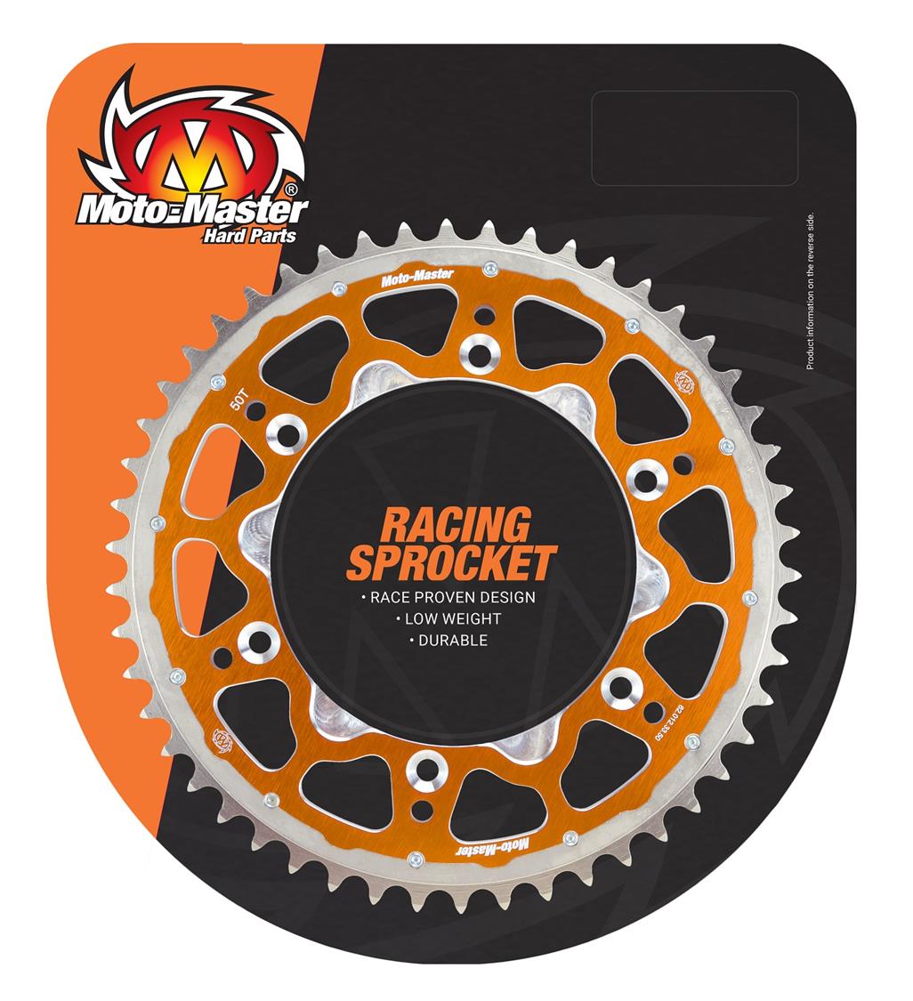 SPROCKET REAR MOTO MASTER FUSION DUAL RING 50T ORANGE GAS GAS MC85 HUSQVARNA TC85 KTM 105 SX 85 SX