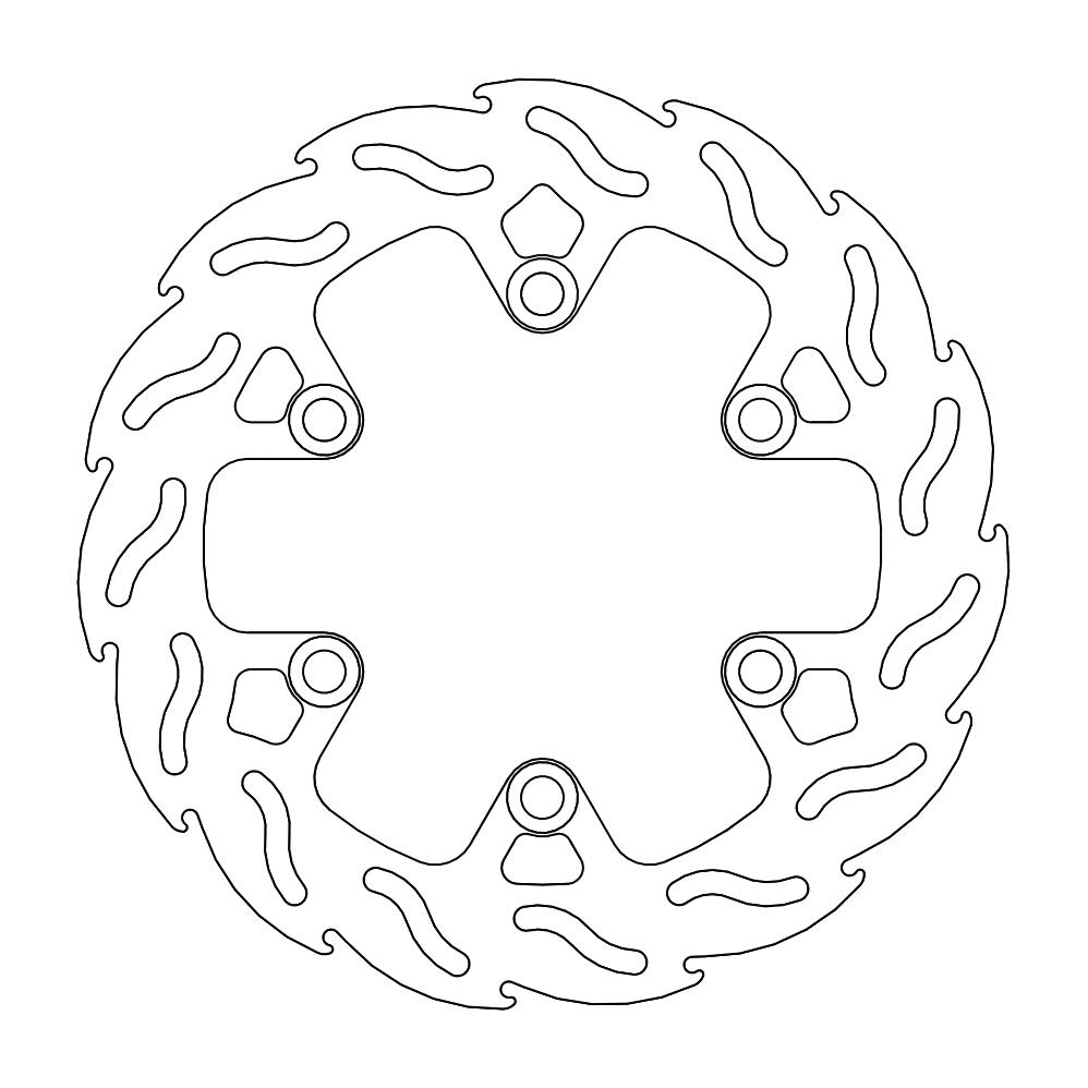 BRAKE DISC REAR MOTO MASTER FLAME 230MM HUSQVARNA KTM