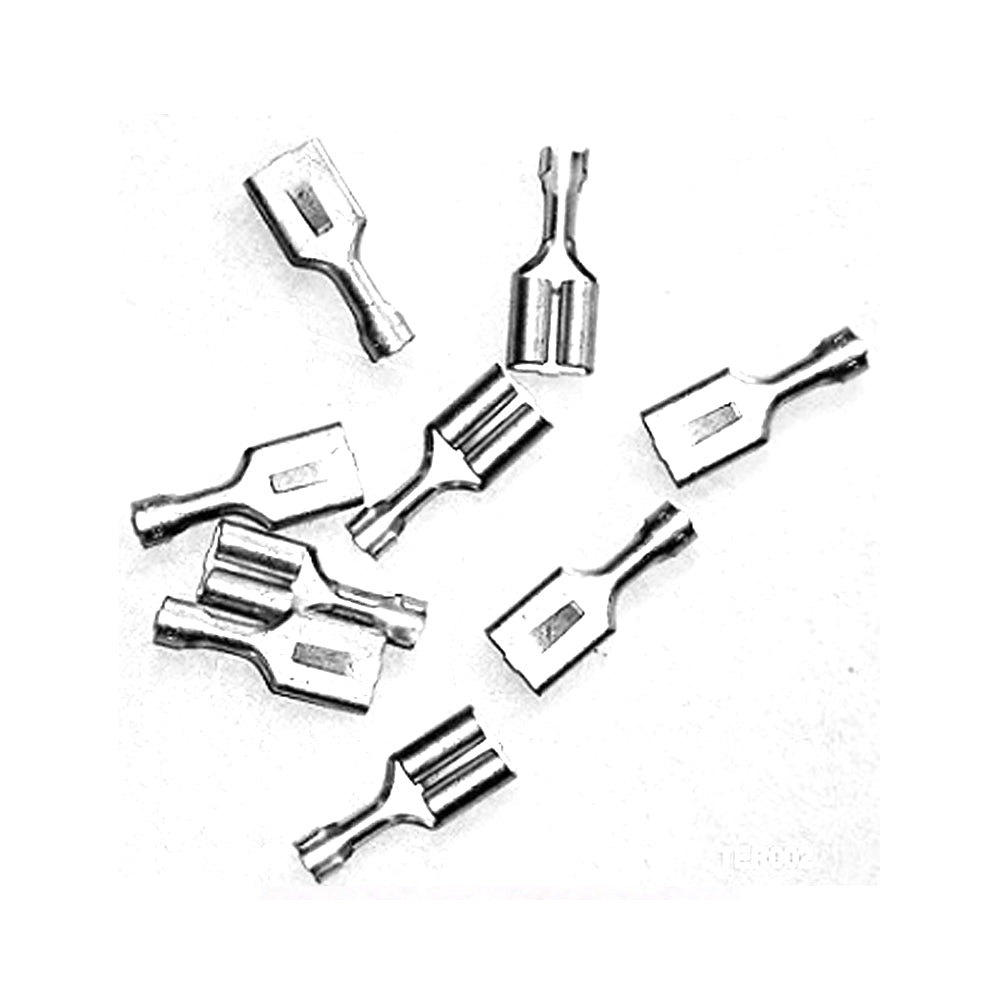 TERMINALS 6MM FEMALE SPADE 10 PACK