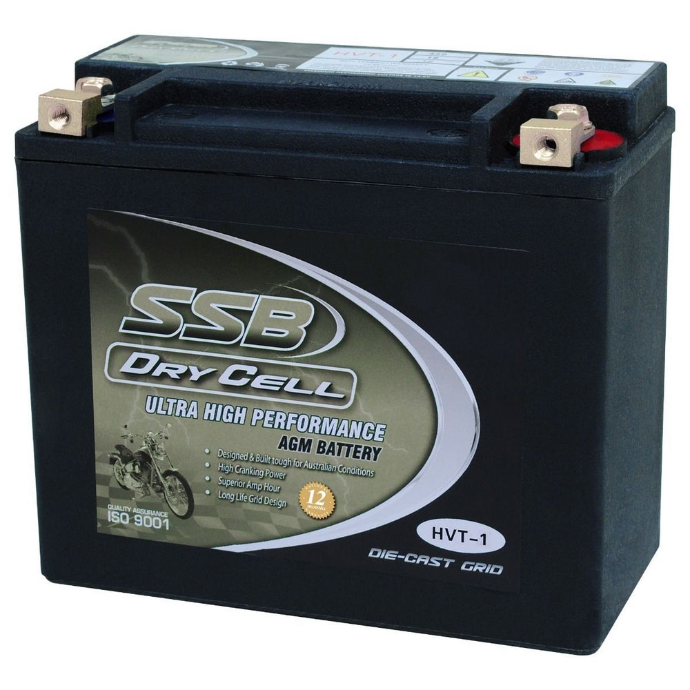 MOTORCYCLE AND POWERSPORTS BATTERY AGM 12V 18AH 450CCA BY SSB ULTRA HIGH PERFORMANCE DRY CELL