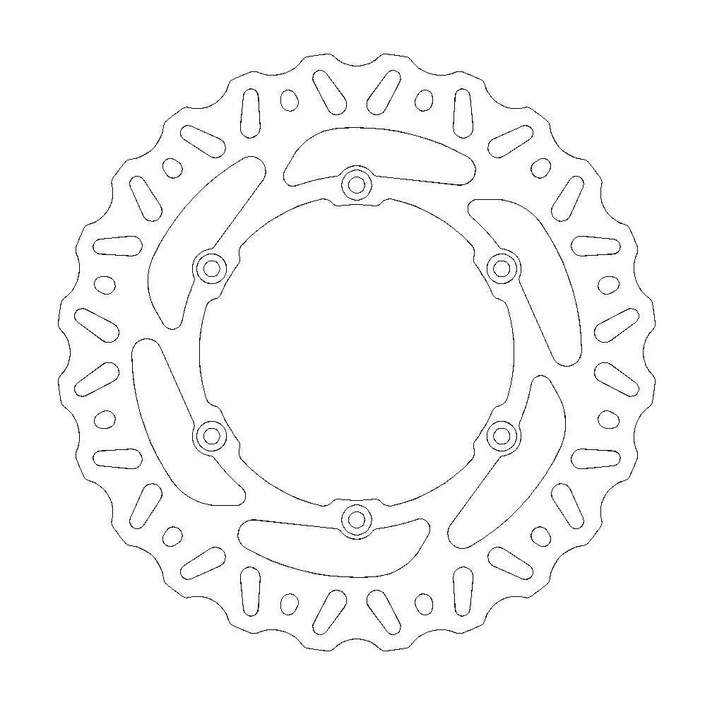 BRAKE DISC REAR MOTO MASTER NITRO 240MM SUZUKI RM125 06-10 RM250 06-10