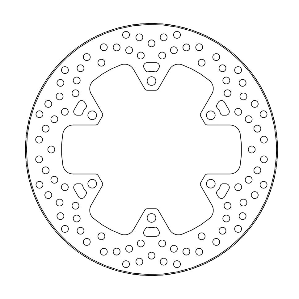 BRAKE DISC REAR MOTO MASTER HALO FIXED DISC 245MM