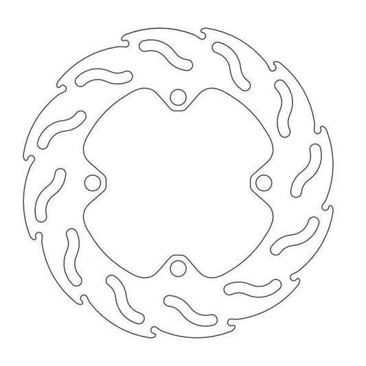 BRAKE DISC REAR MOTO MASTER FLAME 184MM KAWASAKI KX85 01-ON KX100 01-ON KX112 22-ON