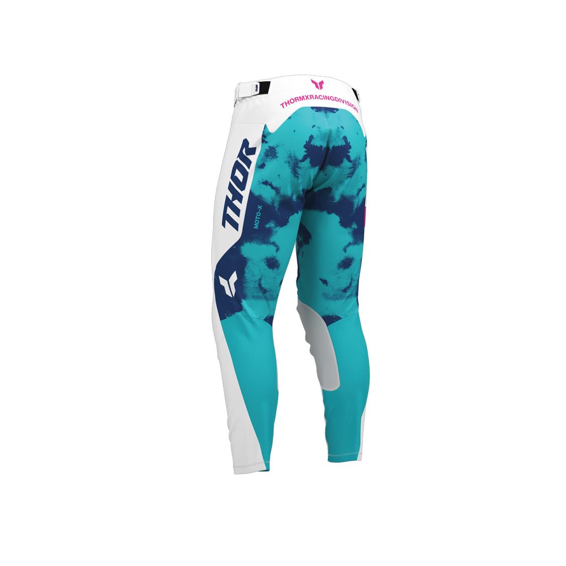 THOR MX PANT YOUTH LAUNCHMODE BLEACH WHIT/AQA