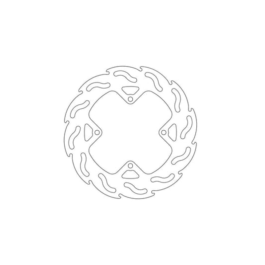 BRAKE DISC REAR MOTO MASTER FLAME 190MM HONDA CR80R 92-02 CR85R 03-07 CRF150R 07-ON