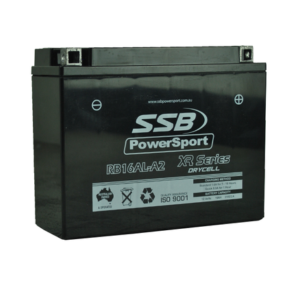 MOTORCYCLE AND POWERSPORTS BATTERY (YB16AL-A2) AGM 12V 16AH 270CCA BY SSB HIGH PERFORMANCE