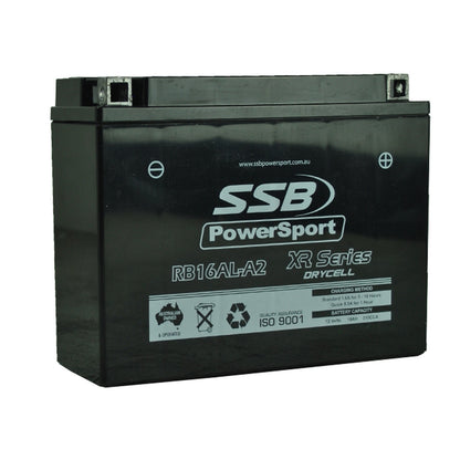 MOTORCYCLE AND POWERSPORTS BATTERY (YB16AL-A2) AGM 12V 16AH 270CCA BY SSB HIGH PERFORMANCE