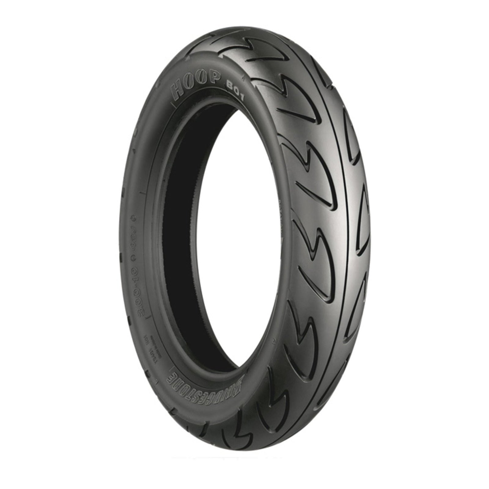 Bridgestone B01 Hoop 100/80-10 Front / Rear Scooter Tubeless Tyre