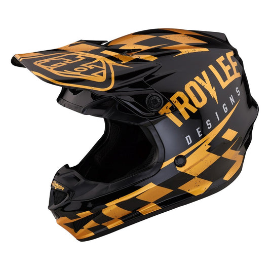 Youth Se4 Polyacrylite Helmet W/Mips Race Shop Black / Gold