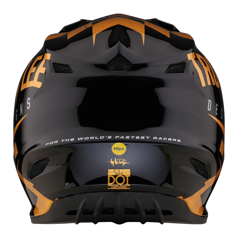 Youth Se4 Polyacrylite Helmet W/Mips Race Shop Black / Gold