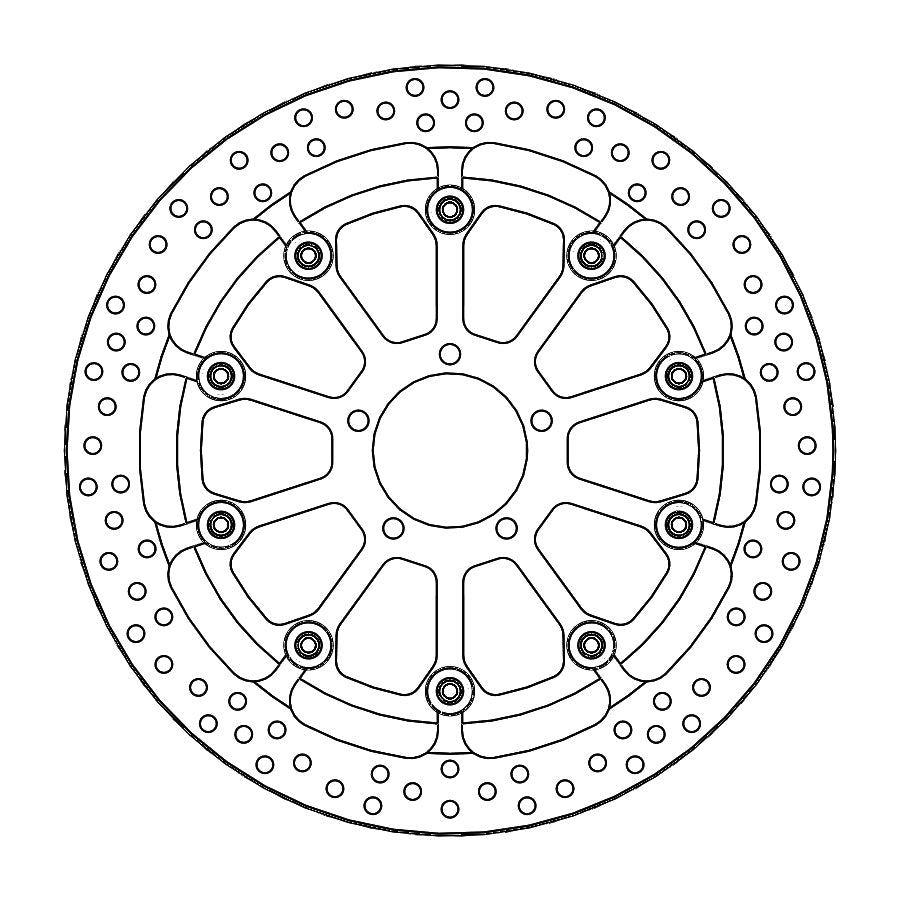 BRAKE DISC FRONT MOTO MASTER HALO 320MM FLOATING KTM 1290 SUPERDUKE 16-21 1290 SUPERDUKE R 14-21